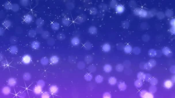 白雪公主雪白的冬日星空背景 — 图库视频影像
