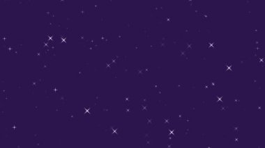 Yıldızların arkaplanı tatlı yanıp sönen yıldız şekli pürüzsüz desen