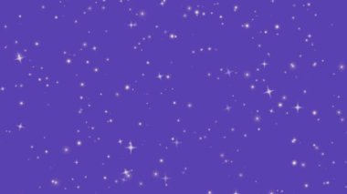 Mavi yıldızlar yanıp sönen yıldız arkaplanı