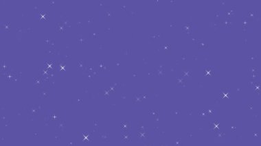 Mavi yıldızlar yanıp sönen yıldız arkaplanı