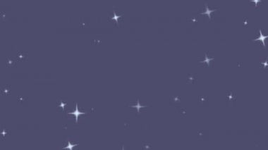 Mavi yıldızlar yanıp sönen yıldız arkaplanı