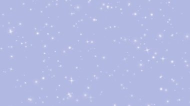 Mavi yıldızlar yanıp sönen yıldız arkaplanı