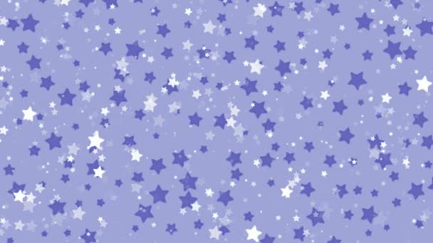 Étoiles Bleues Scintillant Fond Étoile Clignotant — Video