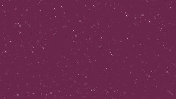Sterne Hintergrund Süße Blinkende Sternform Nahtloses Muster — Stockvideo