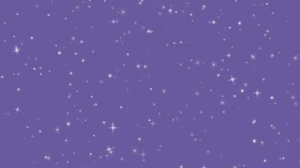 星星背景甜美闪烁星形无缝图案 — 图库视频影像