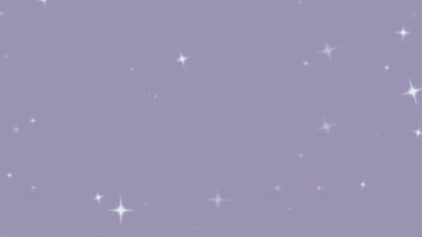 星の背景甘い点滅星の形シームレスなパターン — ストック動画
