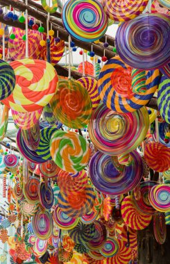 renkli balonlar Lolipop ağaç balon