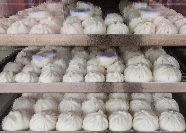 Chinese steam bun in food display
