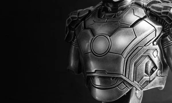 Singapur-25 marca 2017: Iron Man Bust zbliżenie szczegółowo — Zdjęcie stockowe