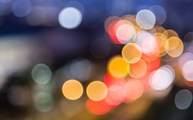 renkli unfocused şehir gece ışıkları arka plan