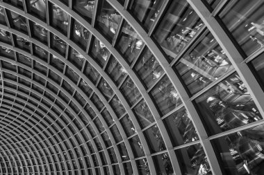 modern tasarım bina cam çatı görünümü