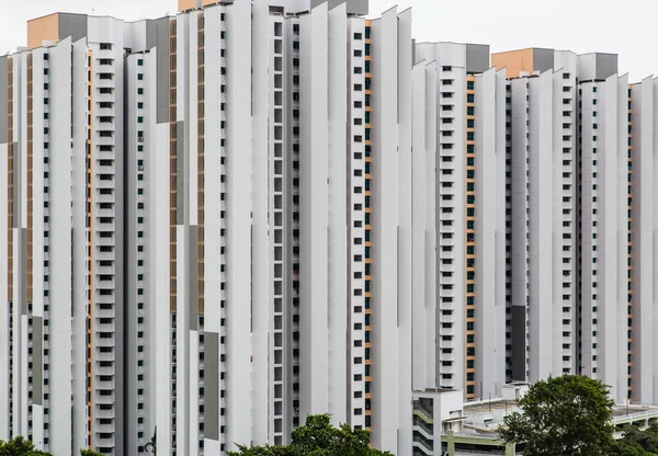 Singapore-JUN 23 2017: modern design residential building facade background — Stock Photo, Image