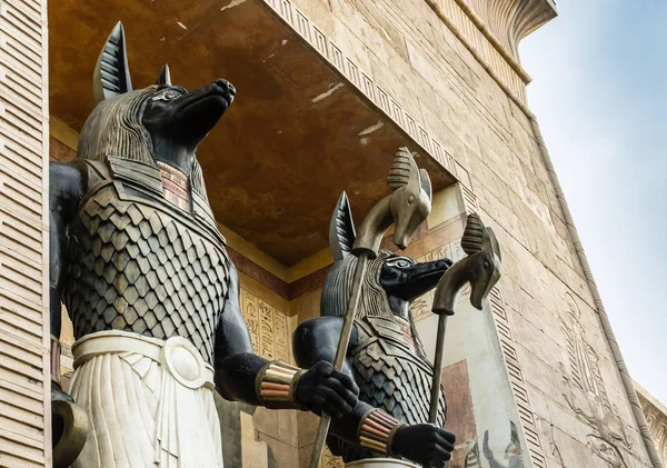 Egypte style vintage la figure Anubis détail vue — Photo