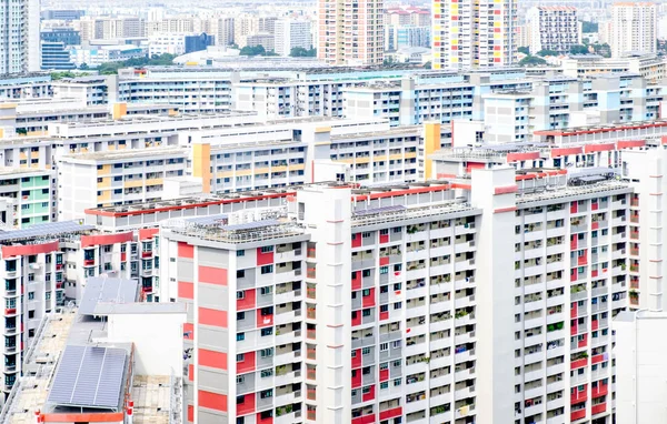 Singapore residential area colorful building Aerial day view — Stock Photo, Image