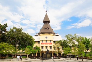 Bangkok,Thailand-31 MAR 2018: Thammasat University main building, the national university of Thailand clipart