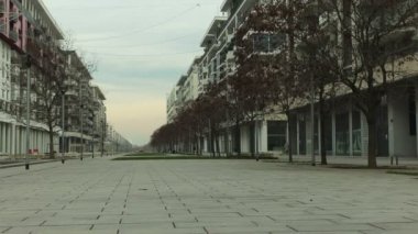 Milan Santa Giulia bölgesi timelapse gündoğumu 