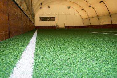 Belgrad, Sırbistan 17 Kasım 2016: Futsal için tasarlanmış bir spor salonu (küçük futbol).
