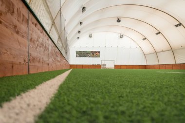 Belgrad, Sırbistan 17 Kasım 2016: Futsal için tasarlanmış bir spor salonu (küçük futbol).