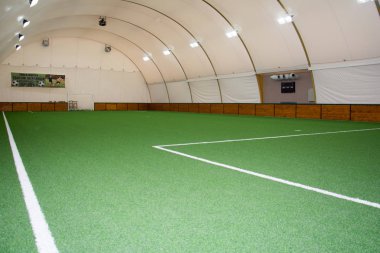 Belgrad, Sırbistan 17 Kasım 2016: Futsal için tasarlanmış bir spor salonu (küçük futbol).