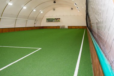 Belgrad, Sırbistan 17 Kasım 2016: Futsal için tasarlanmış bir spor salonu (küçük futbol).