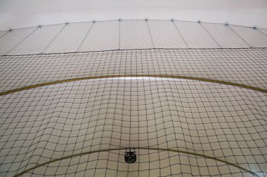 Belgrad, Sırbistan 17 Kasım 2016: Futsal için tasarlanmış bir spor salonu (küçük futbol).