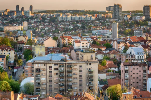 Bělehrad Srbsko Duben 2017 Panoramatický Pohled Bělehrad — Stock fotografie