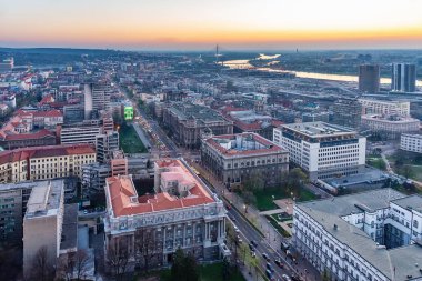 Belgrad, Sırbistan 31 Mart 2019: Belgrad Panoraması. Fotoğraf 