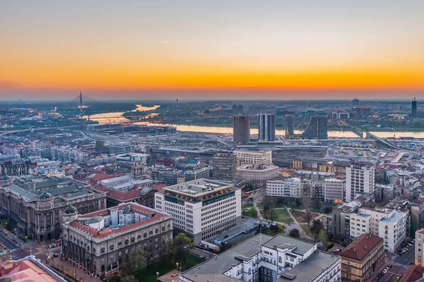 Belgrad, Sırbistan 31 Mart 2019: Belgrad Panoraması. Fotoğraf 