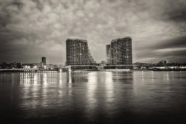 Belgrade Serbia February 2019 Panorama Belgrade Seen Banks Sava River — Stock Photo, Image