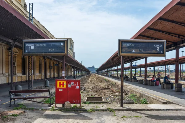 Βελιγράδι Σερβία Απριλίου 2019 Κεντρικός Σιδηροδρομικός Σταθμός Του Βελιγραδίου Κατεδαφίστηκε — Φωτογραφία Αρχείου