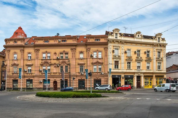 Βελιγράδι Σερβία Απριλίου 2019 Οδός Καραγιόριορεβα Και Κυκλικός Κόμβος Κίνησης — Φωτογραφία Αρχείου