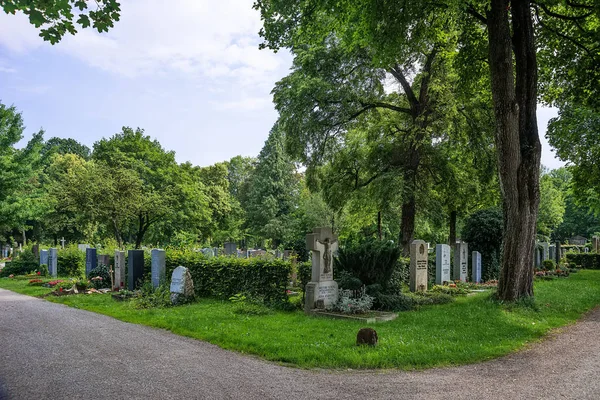 Múnich Alemania Junio 2018 Vista Del Famoso Cementerio Occidental Múnich — Foto de Stock