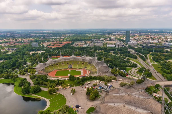 Munich Germany June 2018 View Olympic Village Park Munich — Stock Photo, Image