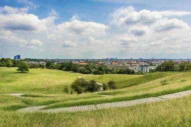 Münih, Almanya 09 Haziran 2018: Münih Park