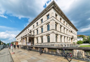 Münih, Almanya 09 Haziran 2018: Müzik ve Tiyatro Koleji (Hochschule fr Musik und Theater) Münih, Almanya.