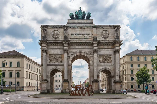 Munich Germany June 2018 Siegestor Triumphal Arch Commissioned King Ludwig — 图库照片