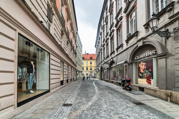 München Deutschland Juni 2018 Alte Häuser Der Stadt München Der — Stockfoto