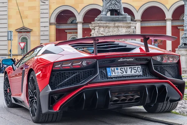 Múnich Alemania Junio 2018 Lamborghini Aventador 750 Superveloce Car Max — Foto de Stock