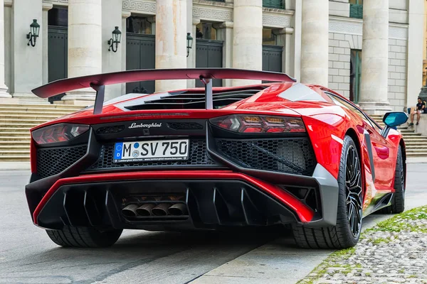 Múnich Alemania Junio 2018 Lamborghini Aventador 750 Superveloce Car Max — Foto de Stock