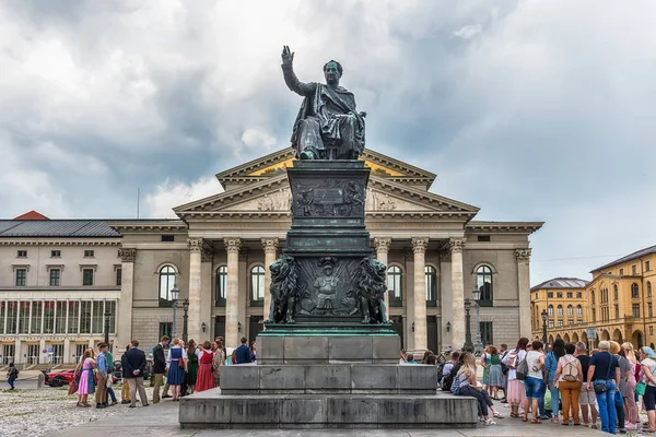 Мюнхен Германия Июня 2018 Года Памятник Максу Йозефу Макс Йозеф — стоковое фото