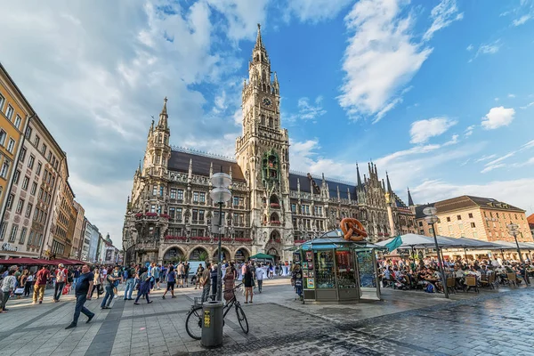 Munich Germany June 2018 New Town Hall Marienplatz Square Munich — Stock Photo, Image