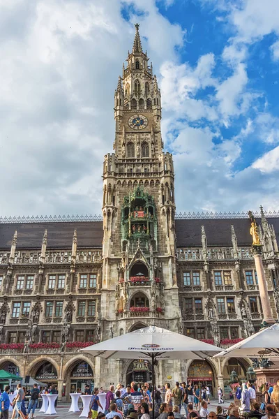 Munich Germany June 2018 New Town Hall Marienplatz Square Munich — Stock Photo, Image