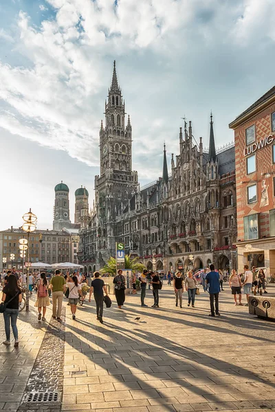 Munich Germany June 2018 New Town Hall Marienplatz Square Munich — Stock Photo, Image