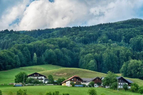 Innerschwand Avusturya Daki Özel Evler — Stok fotoğraf