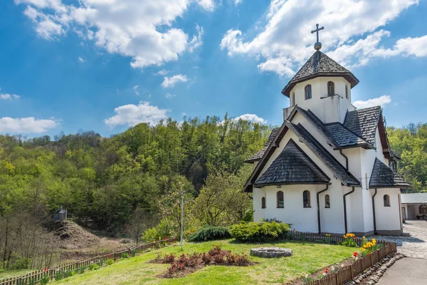 Любов Сербія Квітня 2019 Монастир Соко Розташований Нижче Соко Град — стокове фото