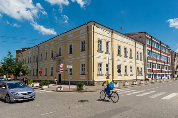 Loznica Serbia Julio 2019 High School Secundaria Gimnazija Serbio Vuk —  Fotos de Stock