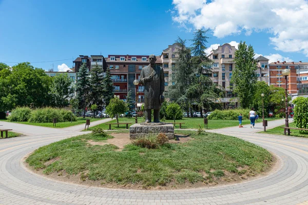 Loznica Serbia July 2019 School Park Kolski Park Serbian Jovan — Stock Photo, Image