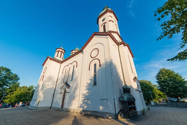 Loznica Serbia Lipca 2019 Kościół Całun Świętej Matki Serbski Crkva — Zdjęcie stockowe