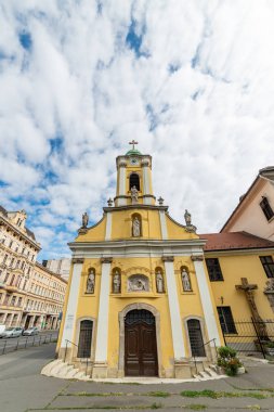 Budapeşte, Macaristan - 01 Ekim 2019: Budapeşte, Macaristan 'da Aziz Roch Şapeli.