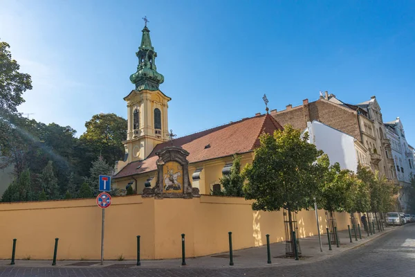 Budapest Magyarország 2019 Október Szent György Ortodox Templom Budapesten — Stock Fotó